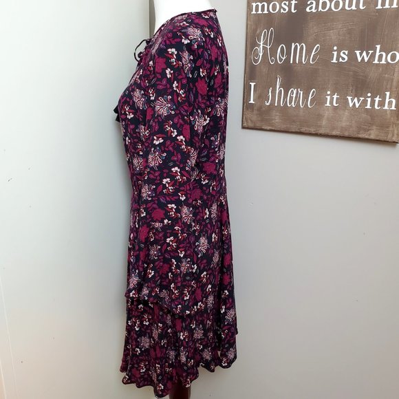 American Eagle Boho Floral Tassel Tie Dress - Picture 4 of 9